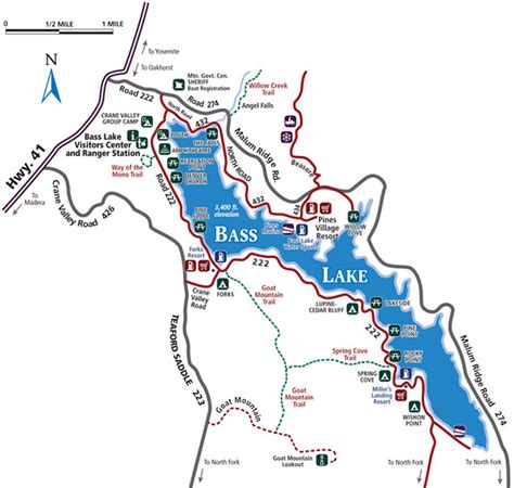 map directions bass lake chamber  commerce