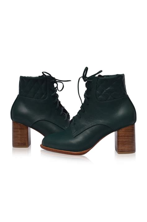 RISING MARA Handmade Leather Heel Booties – ELF
