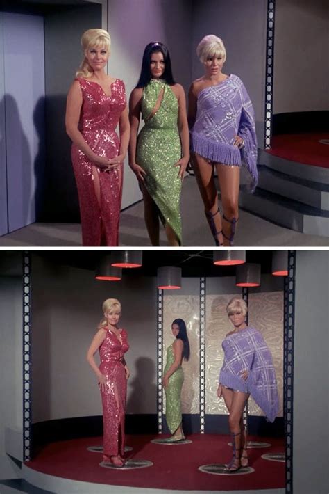 Star Trek, Season 1 Episode 6: "Mudd's Women" (from left): Karen Steele ...