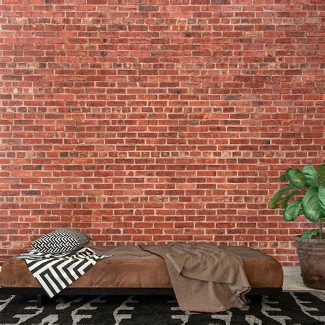 Red Brick Wallpaper Mural – Decor2Go Winnipeg