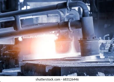 Blast Furnace Smelting Liquid Steel Steel Stock Photo (Edit Now) 683126446