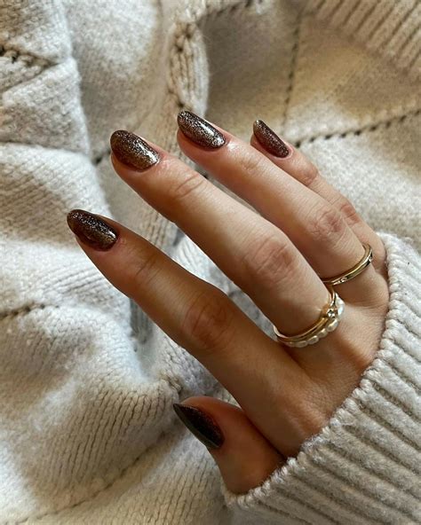 shades  brown nail polish  almond  dark mocha