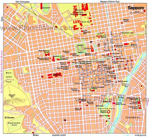 Map Of Sapporo - Map Of Sapporo Travelsmaps Com : 43° 3' 17 north, 141° 21' 14 east. - disneysea map