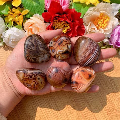 Polished Sardonyx Palm Stone Sardonyx Crystal Sardonyx Worry Stone ...