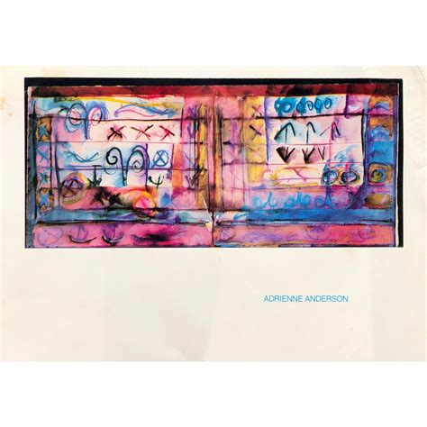 1981 Adrienne Anderson Birmingham Museum Exhibition Poster | Chairish