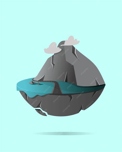 Flying Rock Cartoon