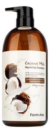 Farm Stay питательный шампунь для волос с кокосовым маслом coconut milk ...