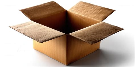 empty cardboard box perfect  shipping  storing goods