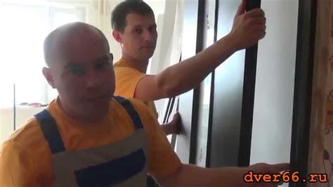 Способ установки дверной коробки с заглушками - YouTube