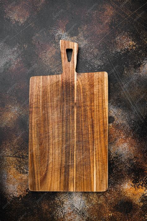Premium Photo | Aged wood cutting board top view flat lay with copy ...