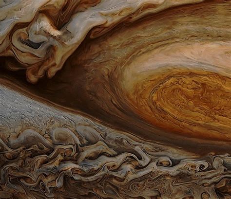Great Red Spot closeup via reddit - Exploring Space