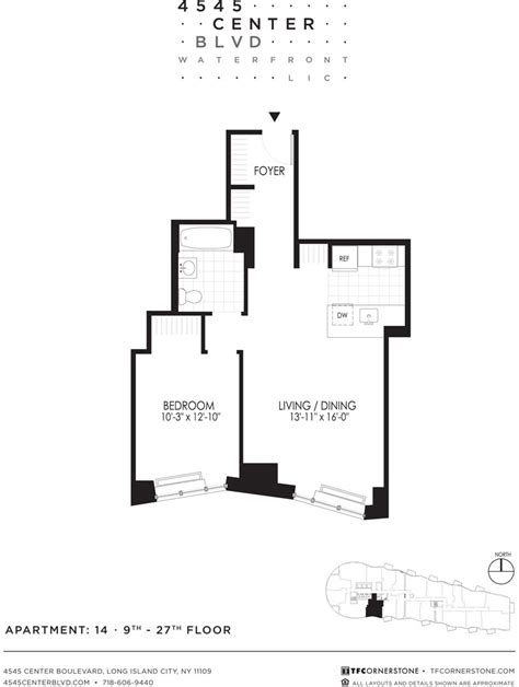 1BR at 4545 Center Blvd