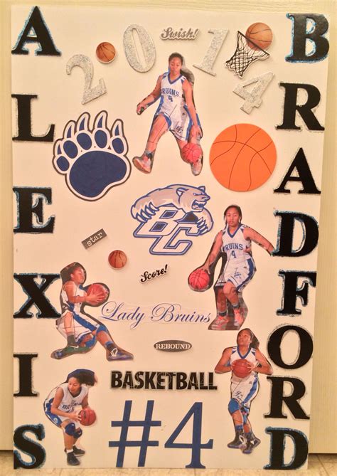 Senior Night Poster Basketball Bruins Lady Bruins Bear Creek High ...