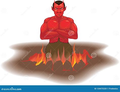 Hell Vector Illustration stock vector. Illustration of beelzebub ...