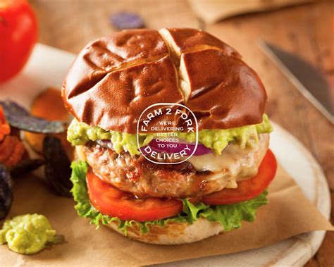 delicious ideas  enjoy   chicken burgers farm  fork