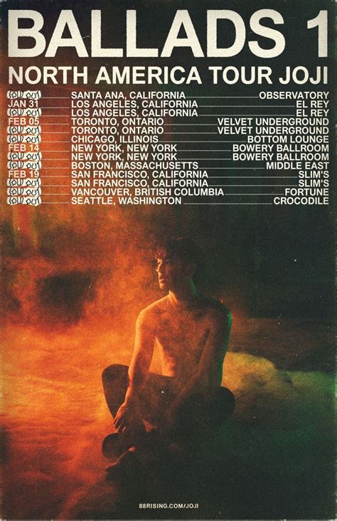 Joji tour poster – Artofit