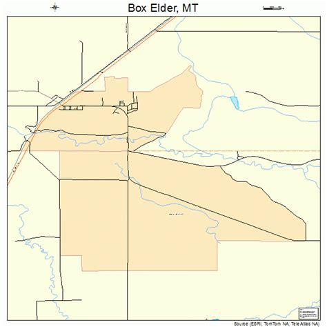 box elder montana street map