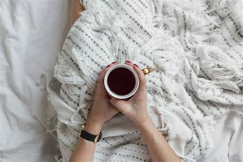 hd wallpaper soft photo  woman   bed   book  cup