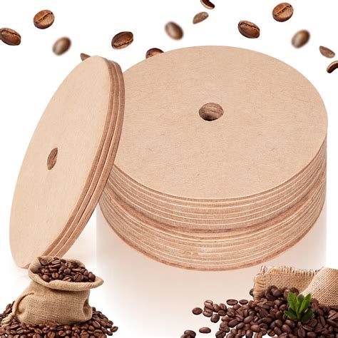 Amazon.com: 200Pcs Unbleached Coffee Filters, 3.8'' Round Natural