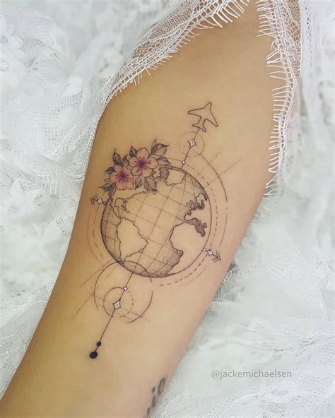 Tattoo Viagem Ao Mundo - Tatuagens De Viagens Pelo Mundo Tatuagem De Viagem 40 Ideias Para