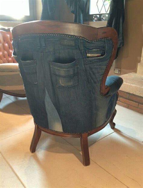 Кресло | Denim furniture, Patchwork furniture, Black cafe chairs