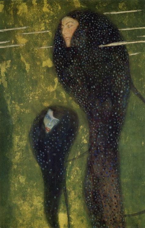 Климт Густав. Ундины, серебряные рыбы | Klimt, Gustav klimt, Konstnärer