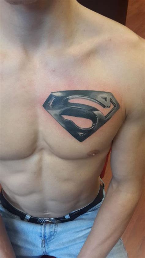 Superman Chest Tattoo