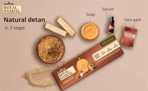 santoor royal sandal detan pack soaps  serum face pack