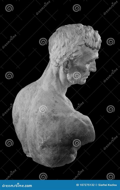 Busto Bianco Del Gesso, Ritratto Scultoreo Del Master Fotografia Stock ...