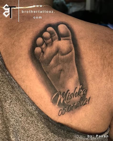 Footprint tattoo tattoo for babby foot print tattoo footprint tattoo ...