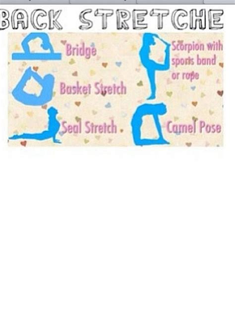 Stretches for your back | Cheer workouts, Cheer dance, Cheerleading ...