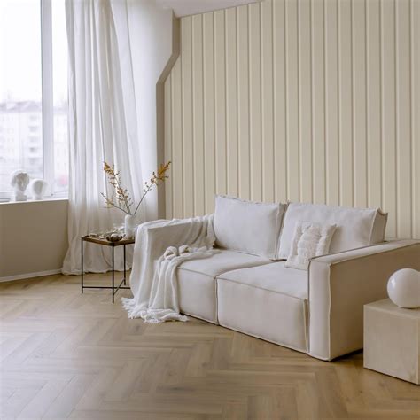 Allison -White Paneling Wallpaper