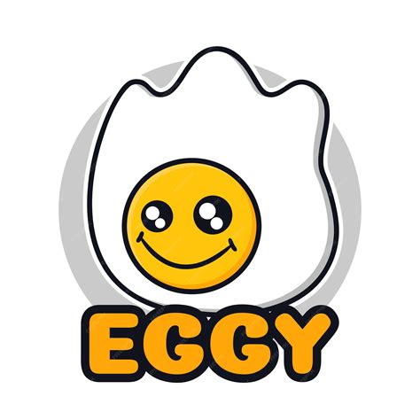 Premium Vector | Cute sunny side up egg mascot logo for restaurant