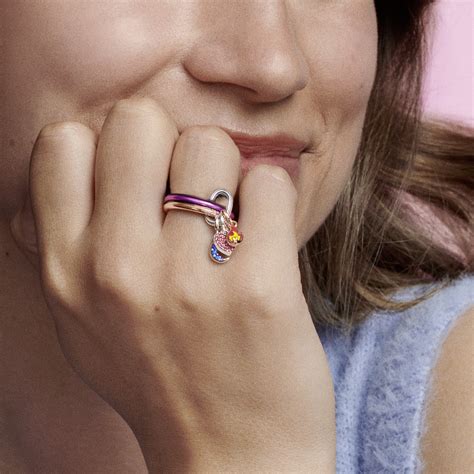 Наборное кольцо Pandora ME Shocking Purple ᐉ купить в официальном ...