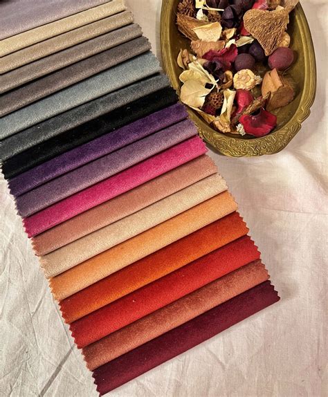 Heavy Velvet Upholstery Fabric by the Yards, 55'' 140 Cm Elegant ...