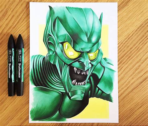 Green Goblin Drawing at PaintingValley.com | Explore collection of ...