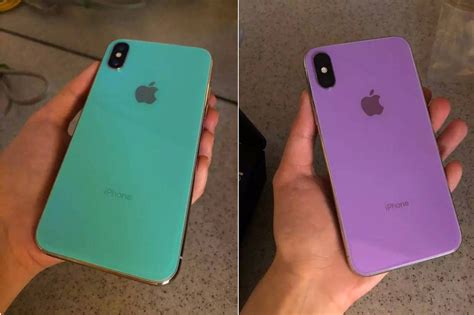 Alleged iPhone Xs green and violet colors are food for thought - PhoneArena