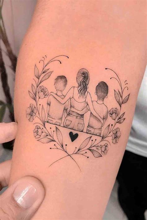 Tatuagem Mãe E Filho Homem Iguais