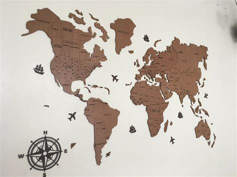 Buy usa travel map usa wood map wall decor 3d map usa map online in