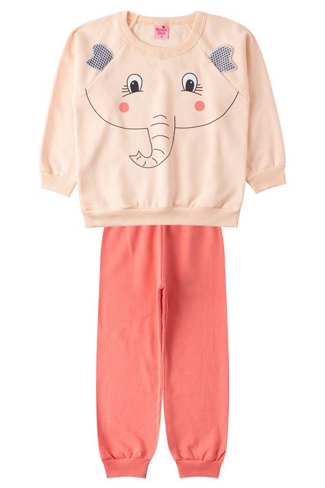 conjunto infantil feminino elefanta menina doce