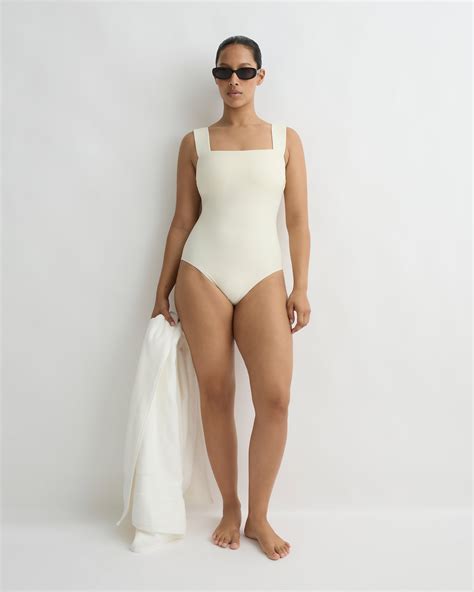 BONDI BORN® | Gwen One Piece Swimsuit in Pearl | Australian Designer