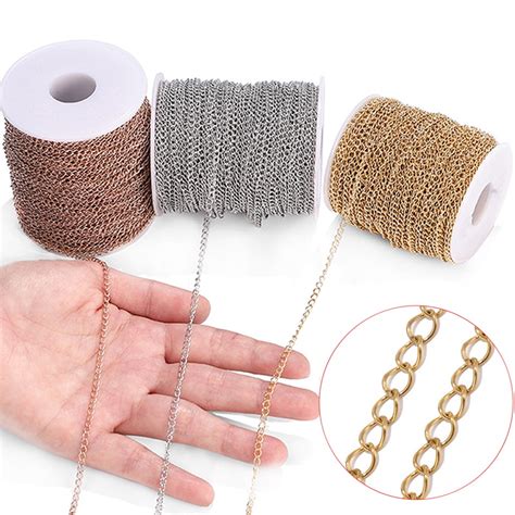 mbag  stainless steel extension chain tail diy necklace bracelet