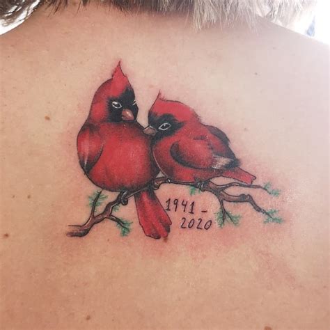 Female Cardinal Bird Tattoo