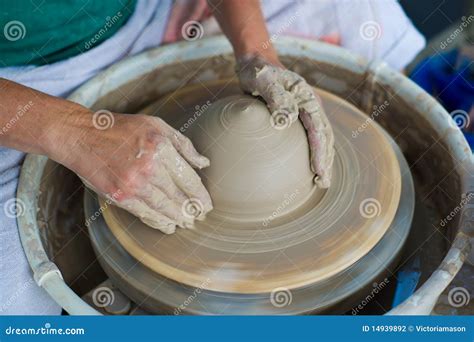 Woman Making Clay Pot Free Stock Photo