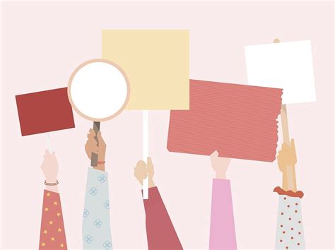 group people showing protest boards premium photo rawpixel