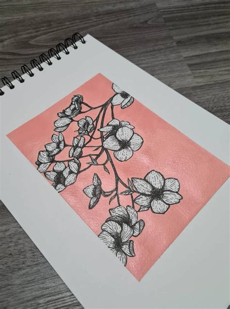 ผลงาน รับวาดภาพดอกไม้ตามแบบ 01