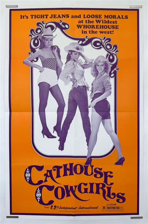 Original Vintage Cathouse Cowgirls Movie Poster