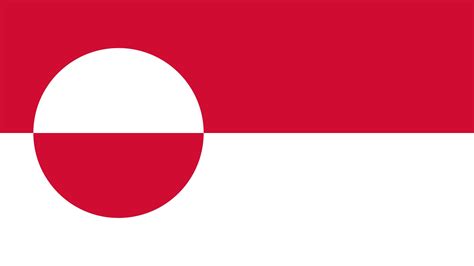 greenland national flag  stock photo public domain pictures