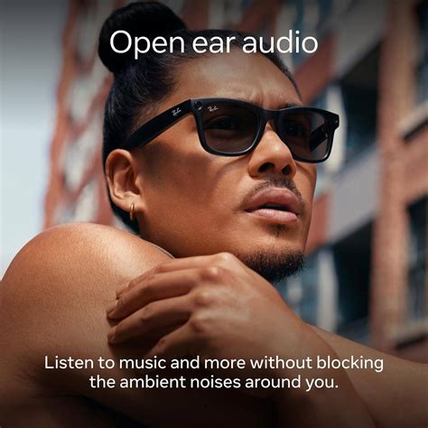 Ray-Ban Meta Wayfarer Wearable Smart Sunglasses, Touch, Voice And Meta
