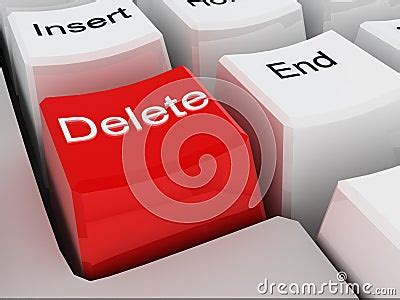 delete key stock image image